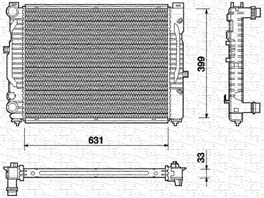 MAGNETI MARELLI Radiators, Motora dzesēšanas sistēma 350213712000
